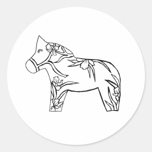 Autocollant Iris Horse (Devant)