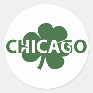 Autocollant irlandais de shamrock de Chicago
