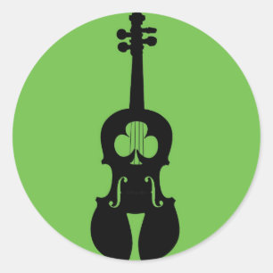 Autocollant irlandais de violon