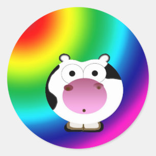 Autocollant irrégulier de MOO