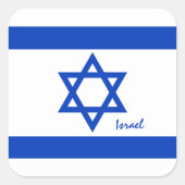 Autocollant Israël, drapeau israélien patriotes / (Devant)