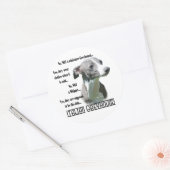Autocollant italien Greyhound FAQ (Enveloppe)