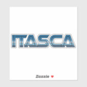 Autocollant Itasca TX (Feuille)