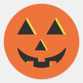 Autocollant Jack-O-Lantern Citrouille Halloween