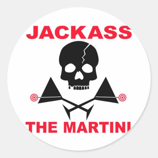 Autocollant - JACKASS, Le Martini (Devant)