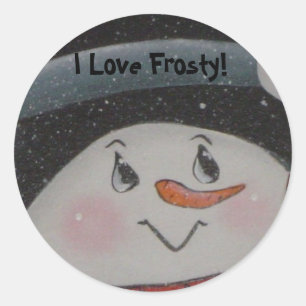 Autocollant J'adore Frosty