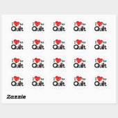 Autocollant J'adore le Patchwork – Cadeau Mignon p (Feuille)