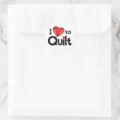 Autocollant J'adore le Patchwork – Cadeau Mignon p (Sac)