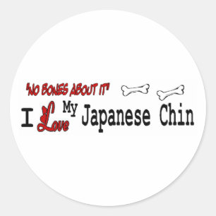 Autocollant japonais Chin (I Love)