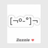 Autocollant japonais Emoticon Kaomoji Zombie (Feuille)