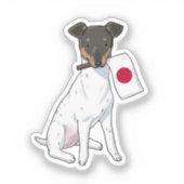 Autocollant japonais Terrier Japon (Recto)