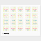Autocollant jaune et blanc "How Sweet it is" (Feuille)