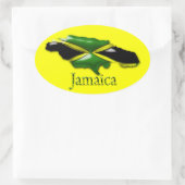Autocollant jaune Jamaïque (Sac)