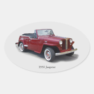 Autocollant Jeepster 1950