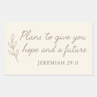 Autocollant Jérémie 29:11