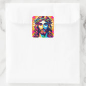 Autocollant Jésus coloré ! (Sac)