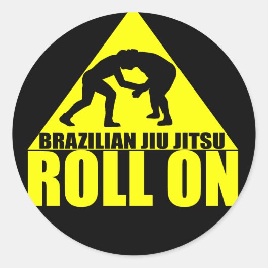 Autocollant Jiu JItsu "Roll On" (Devant)