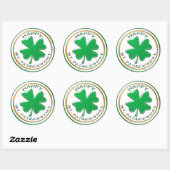autocollant Jour de la Saint Patrick (Feuille)