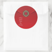 Autocollant Joyau Velours Rouge (Sac)