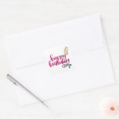 Autocollant Joyeux Anniversaire (Enveloppe)