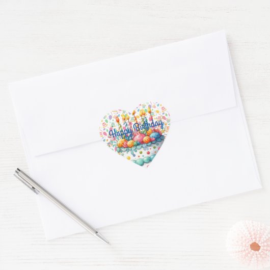 Autocollant Joyeux Anniversaire (Enveloppe)