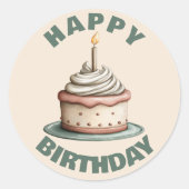 Autocollant Joyeux Anniversaire (Devant)