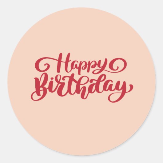 Autocollant joyeux anniversaire (Devant)