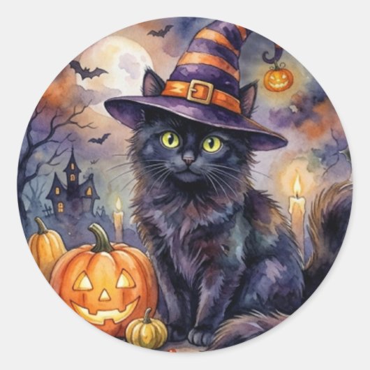 Autocollant Joyeux Halloween (Devant)