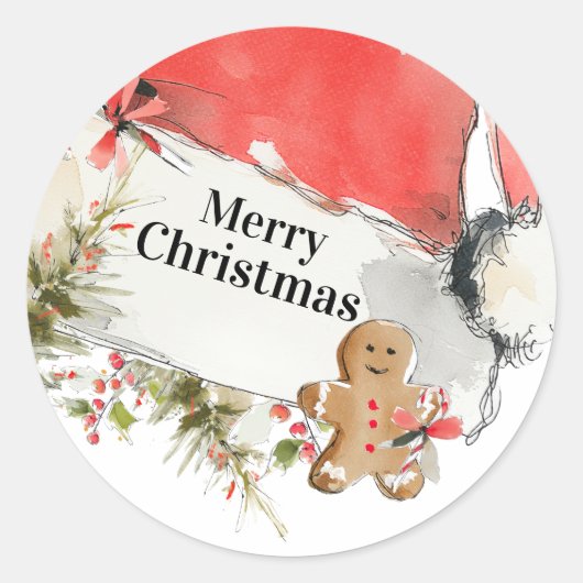 Autocollant Joyeux Noël (Devant)