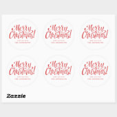 Autocollant Joyeux Noël (Feuille)