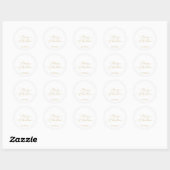 Autocollant Joyeux Noël écriture dorée (Feuille)