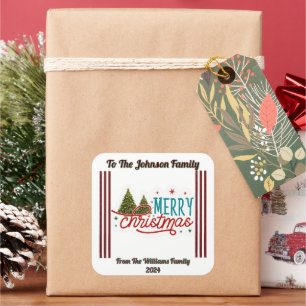 Autocollant Joyeux Noël Festif