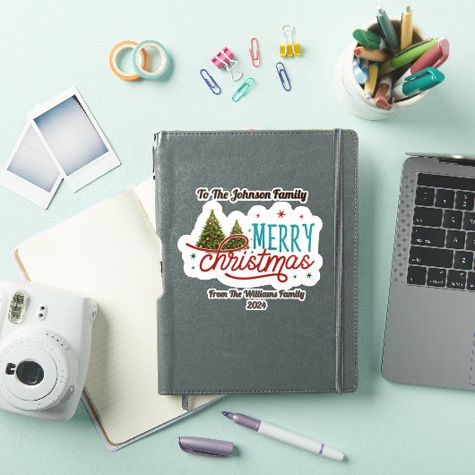 Autocollant Joyeux Noël Festif (Couverture iPad)