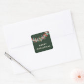 Autocollant Joyeux Noël Guirlande de Paillettes Co (Enveloppe)