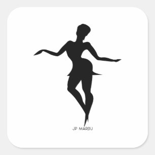 Autocollant JP MAROU Activewear Logo de danse et