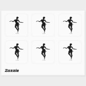 Autocollant JP MAROU Activewear | Logo de danse et (Feuille)