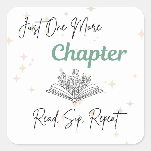 Autocollant Just One More Chapter | Autocollant po (Devant)