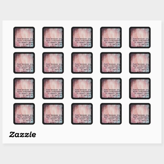 AUTOCOLLANT JUSTE PARCE QUE (Feuille)