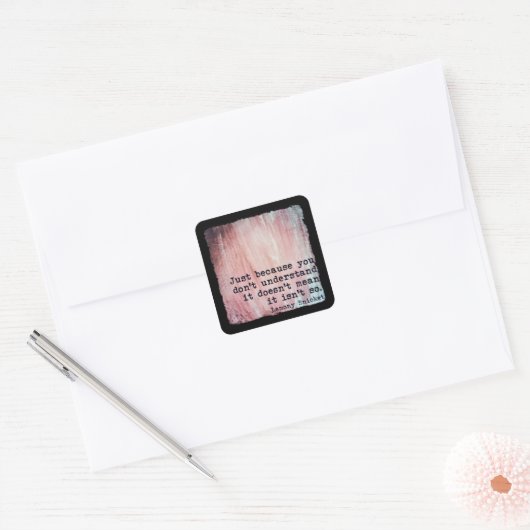 AUTOCOLLANT JUSTE PARCE QUE (Enveloppe)