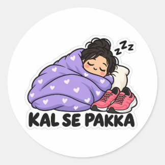 Autocollant Kal Se Pakka Lazy Burrito