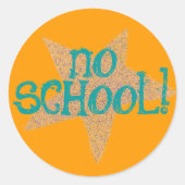 Autocollant Karate Kat "pas d'école" (Devant)