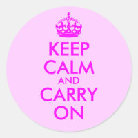 Autocollant Keep Calm and Carry On