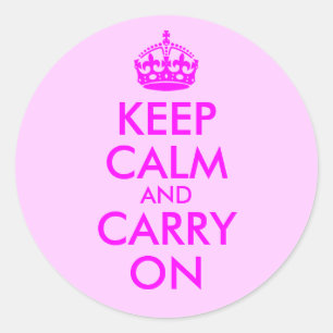Autocollant Keep Calm and Carry On