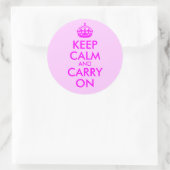 Autocollant Keep Calm and Carry On (Sac)