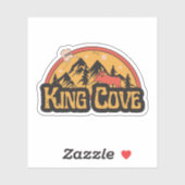 Autocollant King Cove, Alaska (Feuille)