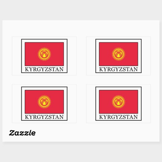 Autocollant kirghize (Feuille)