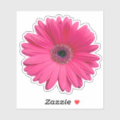 Autocollant Kiss-cut Fleur de Marguerite Gerbera R (Feuille)