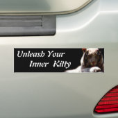 Autocollant Kitty intérieur (En voiture)