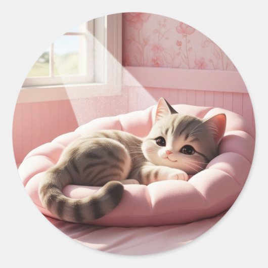 Autocollant Kitty Nap (Devant)