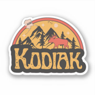 Autocollant Kodiak, Alaska